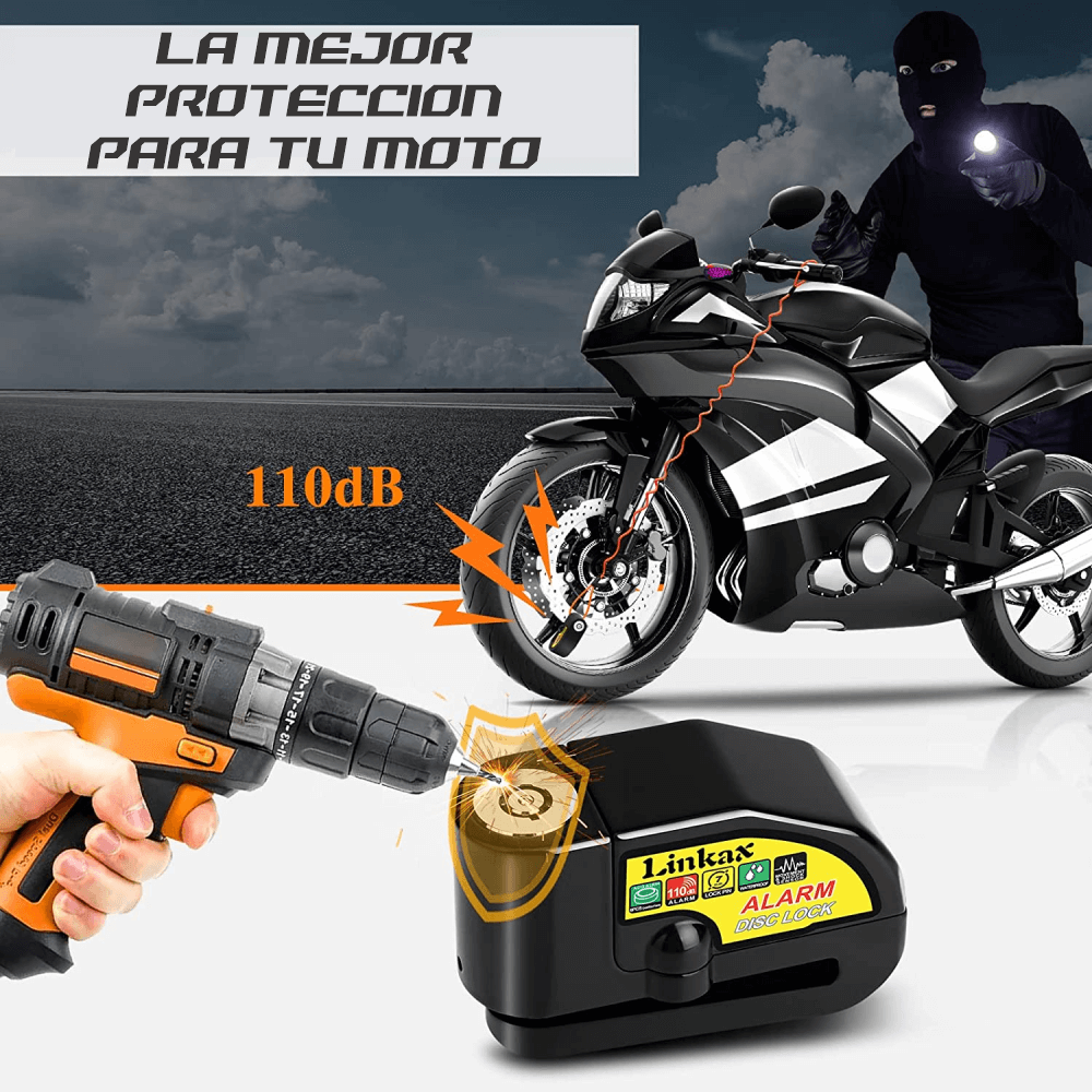 LockMaster™-Candado para disco de motos